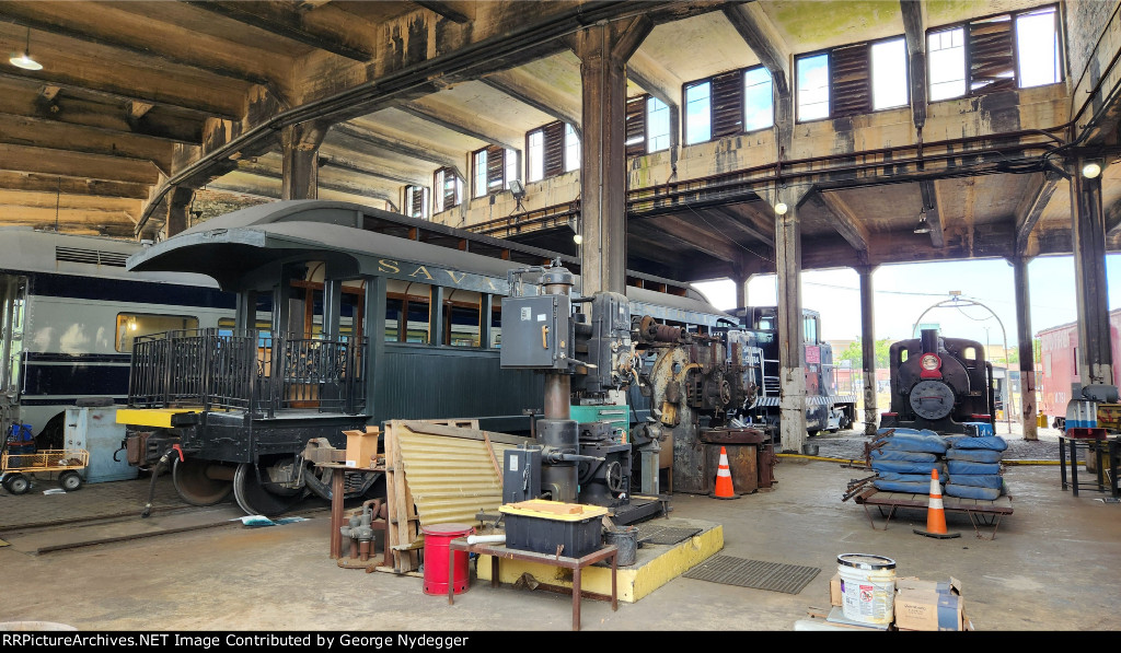 The shop located inside the roundhouse